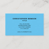 HVAC-Standard, 3,5" x 2,0" Visitenkarte (Rückseite)