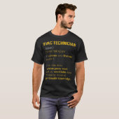 HVAC Tech Definition Precision Guess Work Unreliab T-Shirt (Vorne ganz)
