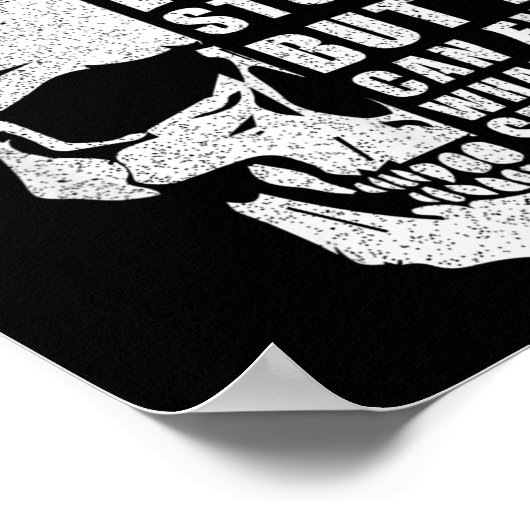 Hvac Tech for Men Funny Skull Ich kann keine Fehle Poster (Ecke)