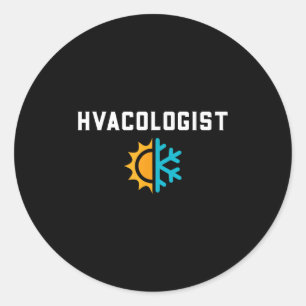 Hvac Tech Gifts Shirts Co. - Funny Hvac Tech Engin Runder Aufkleber