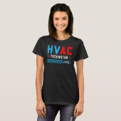 HVAC Tech Loading - Künftiger HVAC Tech Techniker T-Shirt (Vorne ganz)