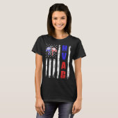 HVAC Tech US-Flaggentechniker T-Shirt (Vorne ganz)