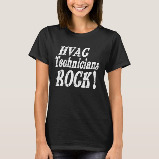HVAC Technicans Rock T-Shirt (Vorderseite)