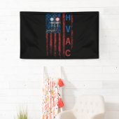 HVAC Technician Flag USA Vintag Banner (Insitu)