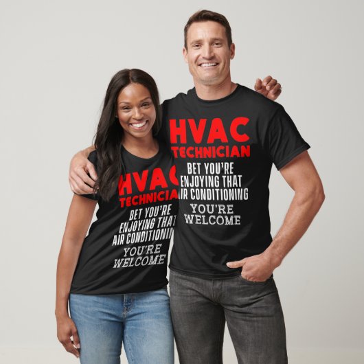 HVAC Technician Funny HVAC Tech Premium _14 T-Shirt (Unisex)