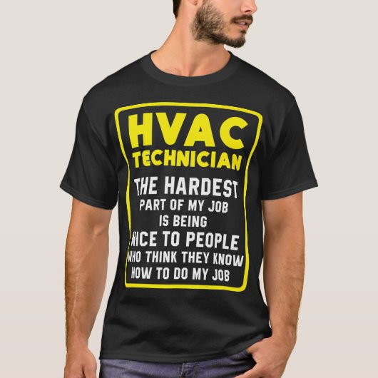 HVAC Technician Funny HVAC Tech Premium _34 T-Shirt (Vorderseite)