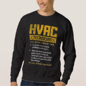 HVAC Technician  Graphic Distressed Sweatshirt (Vorderseite)