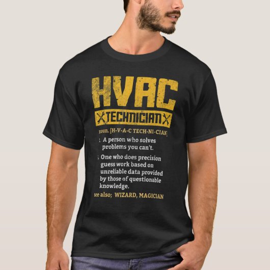 HVAC Technician  Graphic Distressed T-Shirt (Vorderseite)
