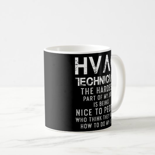 Hvac Technician Hvac Tech 12 Kaffeetasse (VorderseiteRechts)