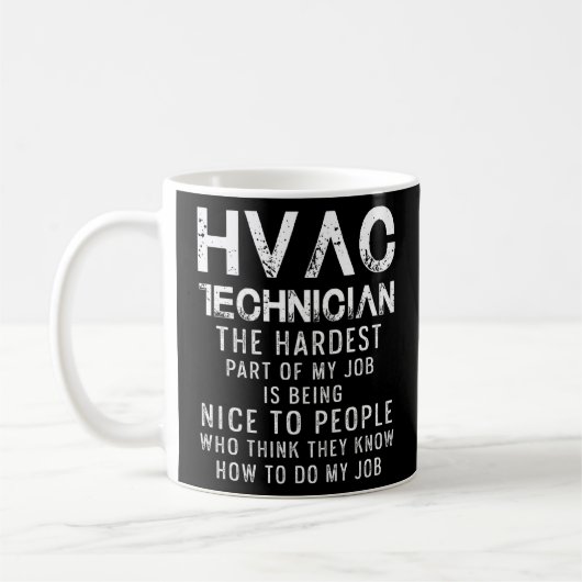 Hvac Technician Hvac Tech 12 Kaffeetasse (Links)