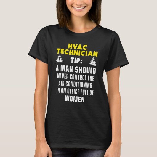 Hvac Technician Hvac Tech 1 T-Shirt (Vorderseite)