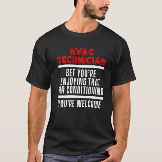 Hvac Technician Hvac Tech 6 T-Shirt (Vorderseite)