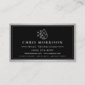 HVAC Technician Industrial Metallic Visitenkarte (Vorderseite)