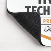 HVAC Technician Logo Geschenke. Mousepad (Ecke)