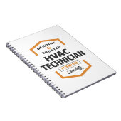 HVAC Technician Logo Geschenke. Notizblock (Rechte Seite)