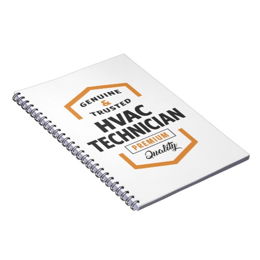 HVAC Technician Logo Geschenke. Notizblock (Rechte Seite)