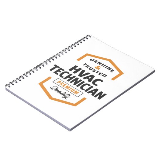 HVAC Technician Logo Geschenke. Notizblock (Linke Seite)