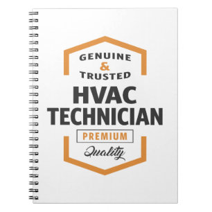 HVAC Technician Logo Geschenke. Notizblock