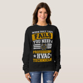 HVAC Technician Service HVACR Tech Installer Work  Sweatshirt (Vorne ganz)