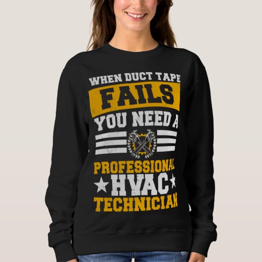 HVAC Technician Service HVACR Tech Installer Work  Sweatshirt (Vorderseite)