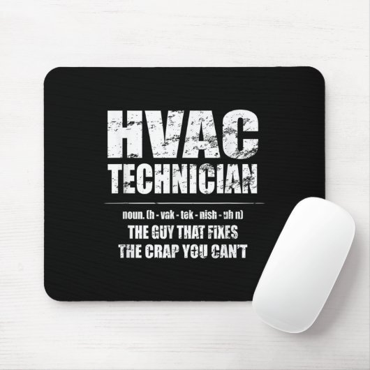 Hvac Technician Shirt behebt den Mist, den man nic Mousepad (Mit Mouse)