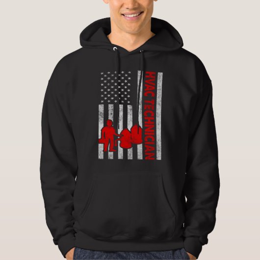 HVAC Technician Study Funny HVAC Tech Hoodie (Vorderseite)