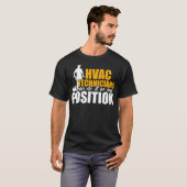 HVAC-Techniker an beliebiger Stelle Funny HVAC Tec T-Shirt (Vorne ganz)