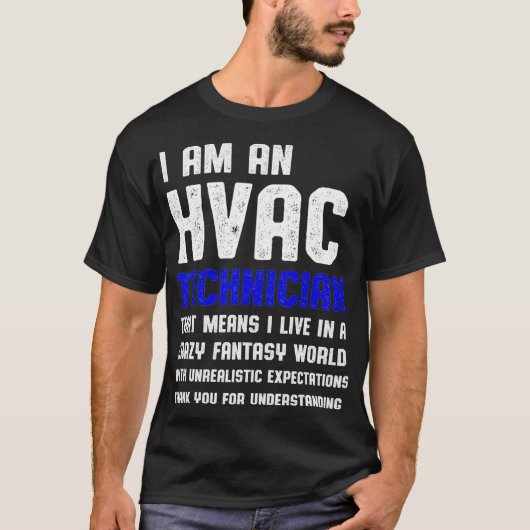 HVAC Techniker Fantasy Funny Funny HVAC Tech T-Shirt (Vorderseite)