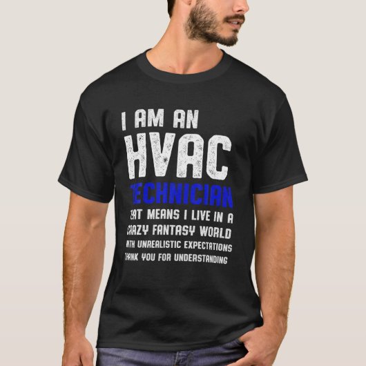 HVAC Techniker Fantasy Funny Funny HVAC Tech T-Shirt (Vorderseite)