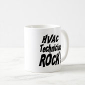 Hvac-Techniker-Felsen! Tasse (VorderseiteRechts)