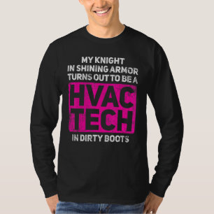 Hvac-Techniker Freundin Ehefrau Vintage T-Shirt