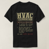 HVAC-Techniker Funny Definition T-Shirt (Design vorne)