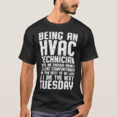 HVAC-Techniker genug Funny HVAC Tech _1 T-Shirt (Vorderseite)