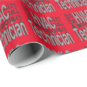 HVAC-Techniker Geschenkpapier (Rolleneckpunkt)