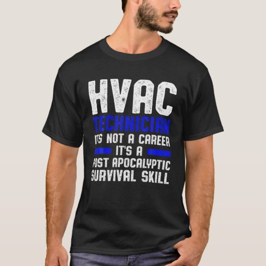 HVAC Techniker Karriere Funny HVAC Tech T-Shirt (Vorderseite)