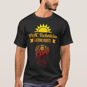 HVAC Techniker Latino Roots Mechanik HVACR Latinx T-Shirt