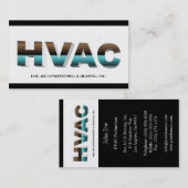 Hvac-Techniker-Platin widergespiegelt Visitenkarte (Vorne/Hinten)