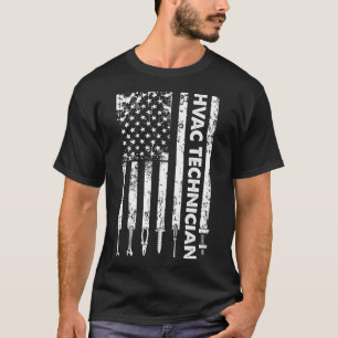 HVAC Techniker US Flag HVAC Tech Premium T-Shirt
