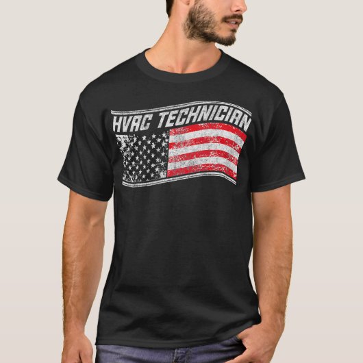 HVAC Techniker weist Funny HVAC Tech Premiu an T-Shirt (Vorderseite)