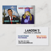 Hvac-Visitenkarten Visitenkarte (Vorne/Hinten)