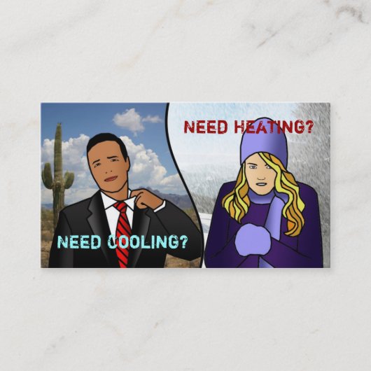 Hvac-Visitenkarten Visitenkarte (Vorderseite)