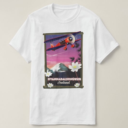 Hvannadalshnkur Island Reiseplakat. T-Shirt (Design vorne)