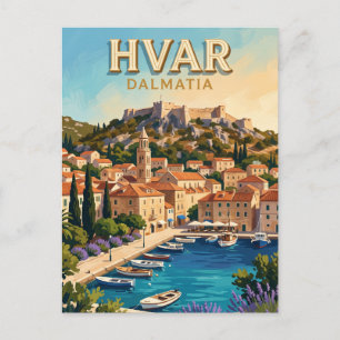 Hvar Altstadt Kroatien Postkarte