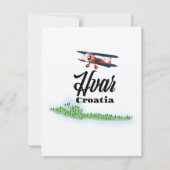 Hvar Croatia Karte (Vorderseite)