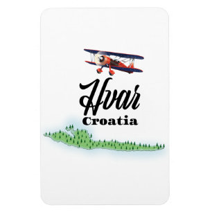 Hvar Croatia Karte Magnet