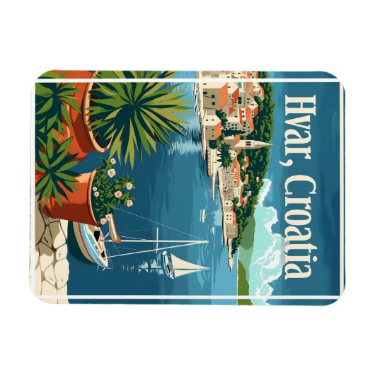 Hvar Croatia Magnet (Horizontal)