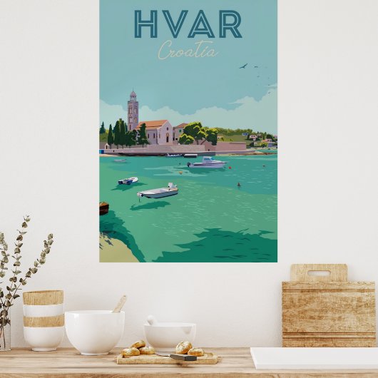 Hvar, Croatia Poster (Küche)