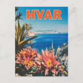 Hvar Croatia Vintag Postkarte (Vorderseite)