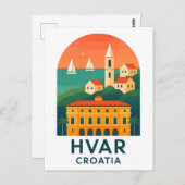 Hvar Island Old Town Postcard - Entdecken Sie das  Postkarte (Vorne/Hinten)