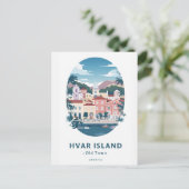 Hvar Island Old Town Postcard - Entdecken Sie das  Postkarte (Stehend Vorderseite)